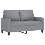 vidaXL Set de canapele cu perne, 4 piese, gri deschis, textil vidaXL Set de canapele cu perne, 4 piese, gri deschis, textil