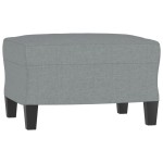 vidaXL Set de canapele cu perne, 4 piese, gri deschis, textil vidaXL Set de canapele cu perne, 4 piese, gri deschis, textil