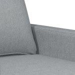 vidaXL Set de canapele cu perne, 4 piese, gri deschis, textil vidaXL Set de canapele cu perne, 4 piese, gri deschis, textil