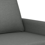 vidaXL Set de canapele cu perne, 4 piese, gri închis, textil