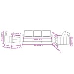 vidaXL Set de canapele cu perne, 3 piese, roz, catifea vidaXL Set de canapele cu perne, 3 piese, roz, catifea
