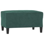 vidaXL Set de canapele cu perne, 4 piese, verde închis, catifea