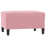 vidaXL Set de canapele cu perne, 4 piese, roz, catifea vidaXL Set de canapele cu perne, 4 piese, roz, catifea