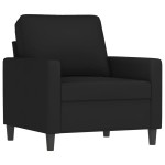 vidaXL Set de canapele cu perne, 4 piese, negru, catifea vidaXL Set de canapele cu perne, 4 piese, negru, catifea