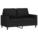 vidaXL Set de canapele cu perne, 4 piese, negru, catifea vidaXL Set de canapele cu perne, 4 piese, negru, catifea