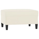 vidaXL Set de canapele cu perne, 4 piese, crem, catifea
