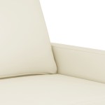 vidaXL Set de canapele cu perne, 2 piese, crem, catifea vidaXL Set de canapele cu perne, 2 piese, crem, catifea