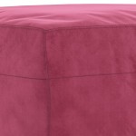 vidaXL Set canapea cu perne, 3 piese, roșu vin, catifea