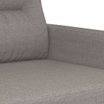 vidaXL Set de canapea cu perne, 3 piese, gri taupe, material textil vidaXL Set de canapea cu perne, 3 piese, gri taupe, material textil