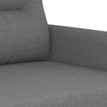 vidaXL Set de canapele cu perne, 4 piese, gri închis, textil