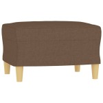 vidaXL Set de canapele cu perne, 4 piese, maro, textil vidaXL Set de canapele cu perne, 4 piese, maro, textil