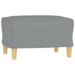 vidaXL Set de canapele cu perne, 4 piese, gri deschis, material textil