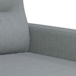vidaXL Set de canapele cu perne, 4 piese, gri deschis, material textil