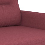 vidaXL Set canapea cu perne, 4 piese, roșu vin, material textil vidaXL Set canapea cu perne, 4 piese, roșu vin, material textil