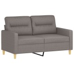 vidaXL Set de canapele cu perne, 4 piese, gri taupe, textil
