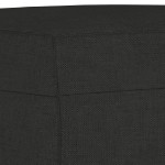 vidaXL Set de canapele cu perne, 3 piese, negru, textil