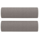 vidaXL Set de canapele cu perne, 2 piese, gri taupe, textil