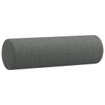 vidaXL Set de canapele cu perne, 3 piese, gri închis, textil vidaXL Set de canapele cu perne, 3 piese, gri închis, textil