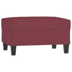 vidaXL Set canapea cu perne, 4 piese, roșu vin, material textil vidaXL Set canapea cu perne, 4 piese, roșu vin, material textil