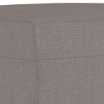 vidaXL Set de canapea cu perne, 3 piese, gri taupe, material textil