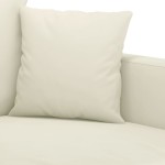 vidaXL Set de canapele cu perne, 2 piese, crem, catifea vidaXL Set de canapele cu perne, 2 piese, crem, catifea