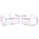 vidaXL Set de canapele cu perne, 2 piese, roșu vin, piele ecologică vidaXL Set de canapele cu perne, 2 piese, roșu vin, piele ecologică