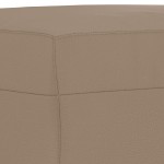 vidaXL Set de canapele cu perne, 3 piese, cappuccino, piele ecologică vidaXL Set de canapele cu perne, 3 piese, cappuccino, piele ecologică