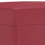 vidaXL Set de canapele cu perne, 3 piese, roșu vin, piele ecologică vidaXL Set de canapele cu perne, 3 piese, roșu vin, piele ecologică