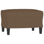 vidaXL Set de canapele cu perne, 4 piese, maro, textil