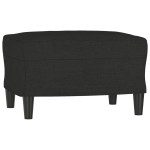 vidaXL Set de canapele cu perne, 4 piese, negru, textil vidaXL Set de canapele cu perne, 4 piese, negru, textil