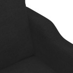 vidaXL Set de canapele cu perne, 4 piese, negru, textil vidaXL Set de canapele cu perne, 4 piese, negru, textil