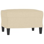 vidaXL Set de canapele cu perne, 4 piese, crem, microfibră