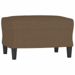 vidaXL Set de canapele cu perne, 4 piese, maro, textil