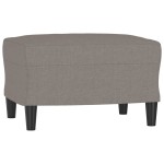 vidaXL Set de canapele cu perne, 4 piese, gri taupe, textil