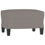vidaXL Set de canapele cu perne, 3 piese, gri taupe, textil vidaXL Set de canapele cu perne, 3 piese, gri taupe, textil