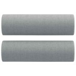 vidaXL Set de canapele cu perne, 2 piese, gri deschis, material textil vidaXL Set de canapele cu perne, 2 piese, gri deschis, material textil