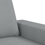 vidaXL Set de canapele, 2 piese, gri deschis, material textil