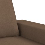 vidaXL Set de canapele, 2 piese, maro, textil vidaXL Set de canapele, 2 piese, maro, textil
