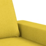 vidaXL Set de canapele, 2 piese, galben deschis, textil