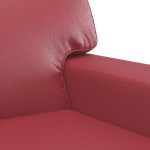 vidaXL Set de canapele, 2 piese, roșu vin, piele ecologică vidaXL Set de canapele, 2 piese, roșu vin, piele ecologică