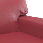 vidaXL Set de canapele, 2 piese, roșu vin, piele ecologică vidaXL Set de canapele, 2 piese, roșu vin, piele ecologică