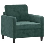 vidaXL Set de canapele, 3 piese, verde închis, catifea vidaXL Set de canapele, 3 piese, verde închis, catifea