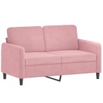 vidaXL Set de canapele, 3 piese, roz, catifea vidaXL Set de canapele, 3 piese, roz, catifea