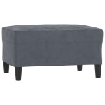 vidaXL Set de canapele, 4 piese, gri închis, catifea vidaXL Set de canapele, 4 piese, gri închis, catifea