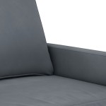 vidaXL Set de canapele, 4 piese, gri închis, catifea vidaXL Set de canapele, 4 piese, gri închis, catifea