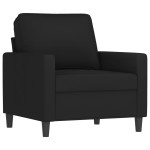 vidaXL Set de canapele, 4 piese, negru, catifea vidaXL Set de canapele, 4 piese, negru, catifea