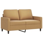 vidaXL Set de canapele, 4 piese, maro, catifea vidaXL Set de canapele, 4 piese, maro, catifea
