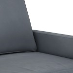 vidaXL Set canapea cu perne, 4 piese, gri închis, catifea