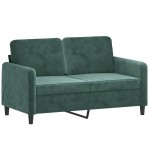 vidaXL Set de canapele, 3 piese, verde închis, catifea vidaXL Set de canapele, 3 piese, verde închis, catifea