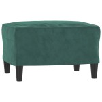 vidaXL Set de canapele, 3 piese, verde închis, catifea vidaXL Set de canapele, 3 piese, verde închis, catifea